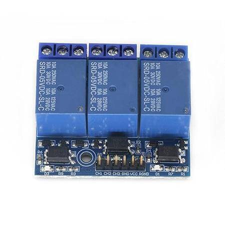 5V 3 Channels High Level Trigger Relay Module With Optocoupler Isolation With Compatible 3.3V - 1