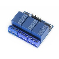 5V 3 Channels High Level Trigger Relay Module With Optocoupler Isolation With Compatible 3.3V - 2