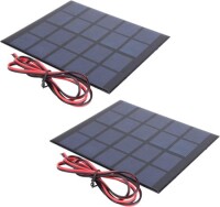 5V 500MA Glue Drop Solar Panel With Lead 15cm Size:130x150mm - 1