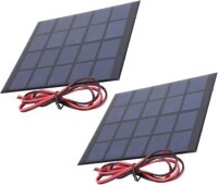 5V 500MA Glue Drop Solar Panel With Lead 15cm Size:130x150mm - 2