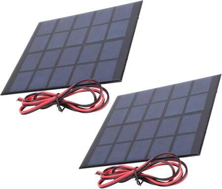 5V 500MA Glue Drop Solar Panel With Lead 15cm Size:130x150mm - 2