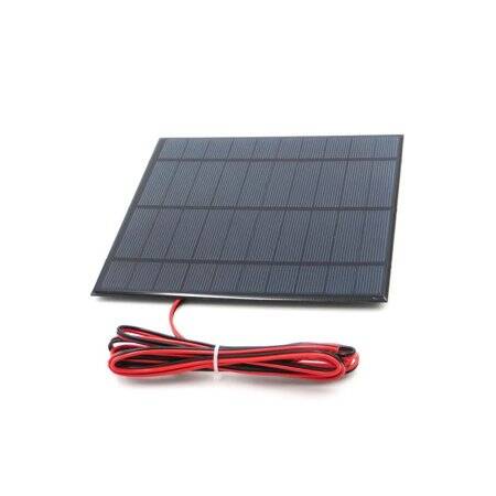 5V 840MA Glue Drop Solar Panel With Lead 15cm Size:165x165mm - 2