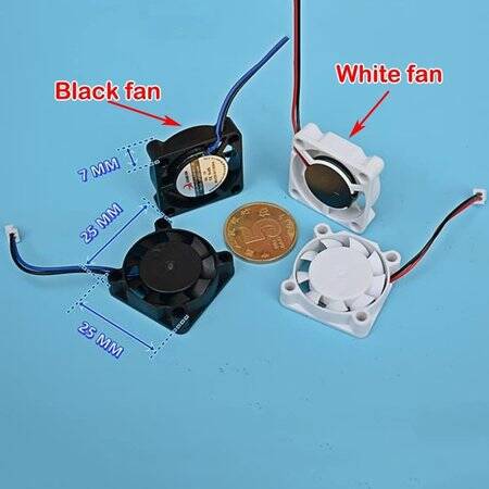 5V DC 2507 XH2-54-2P 30cm Kablolu Hidrolik Fan:25x25x7mm - 3