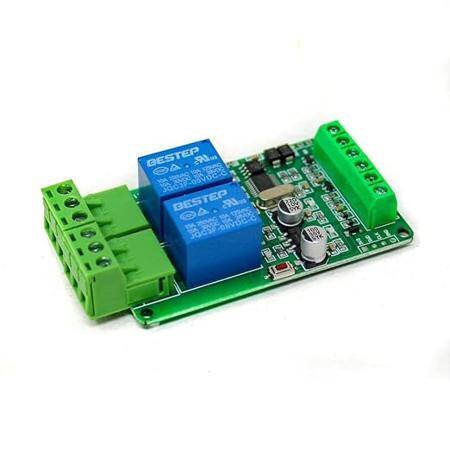5V Modbus RTU 2 Channels Relay Module Input Optocoupler Isolation RS485 MCU - 1