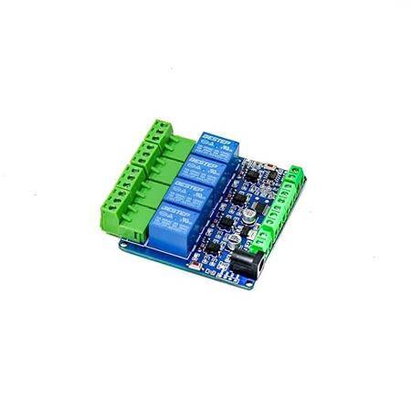 5V Modbus RTU 4 Channels Relay Module Input Optocoupler Isolation RS485 MCU - 1