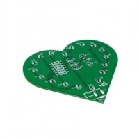 5V USB DIY Colorful Led Kit Heart Shape Light Control Kit Green PCB - 1