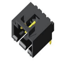 5W2545R0-104G0BBLD01 CON.T.B.2.54MM 4P 90C HEADER LOCKED MALE BLACK - 1
