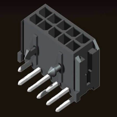 5W3000R0-208T0BALJ01 CONNECTOR 3.00MM 16PIN(2x8) THT R/A MALE BLACK - 1