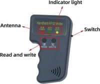 5YOA El Tipi 125KHz T5577 CET5200 EM4305 RFID Kimlik Kartı Anahtar Fotokopi/ Yazıcı/ Etiket Okuyucu/ Çoğaltıcı Makinesi Pilsiz Boyut:71x117x31mm - 3