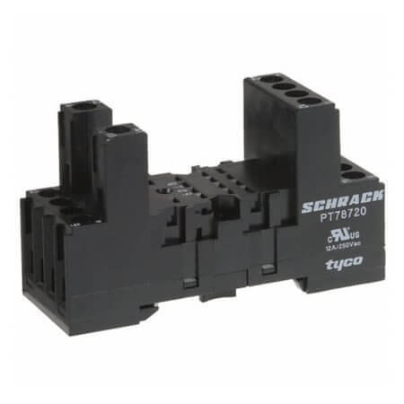 6-1415034-1 RELAY SOCKET DIN RAIL 8PIN PT78720 - 1