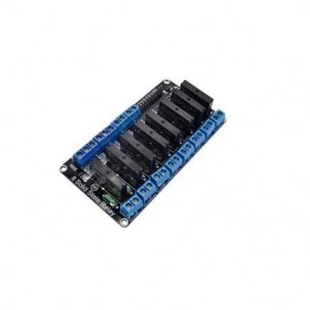 6 Channel 12V Relay Module Solid State Low Level SSR DC Control 250V 2A With Resistive Fuse - 1