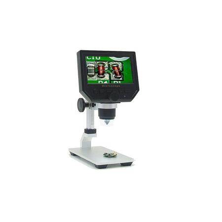 600X 3.6MP Digital Microscope With Metal Stand-US Plug - 1