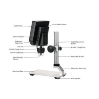 600X 3.6MP Digital Microscope With Metal Stand-US Plug - 3