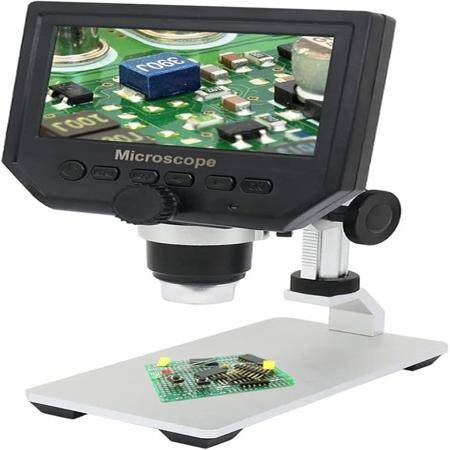 600X 3.6MP Digital Microscope With Metal Stand-US Plug - 4