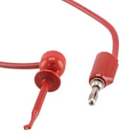 601W-18 RED TEST LEAD BANANA TO GRABBER 18