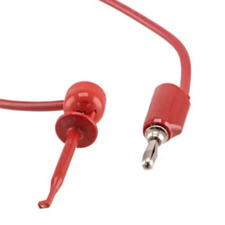 601W-18 RED TEST LEAD BANANA TO GRABBER 18