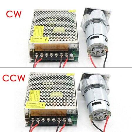 60GA775 DC 12V 100RPM DC Redüktörlü Motor - 5