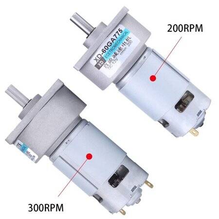 60GA775 DC 12V 15RPM DC Redüktörlü Motor - 5