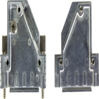 61030010014 D-SUB HOOD 15PIN ZINC DIE 40° - 1