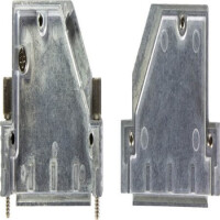 61030010015 D-SUB HOOD 25PIN ZINC DIE 40° - 1