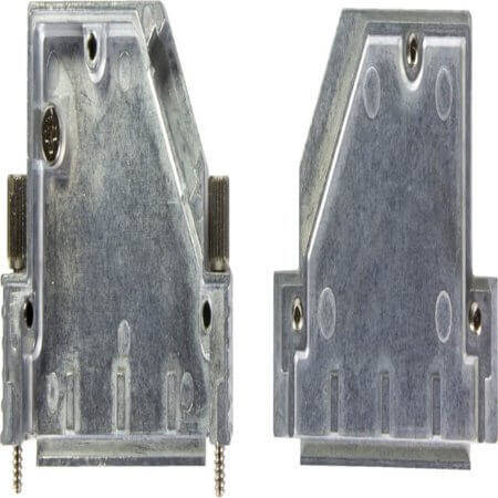 61030010015 D-SUB HOOD 25PIN ZINC DIE 40° - 1