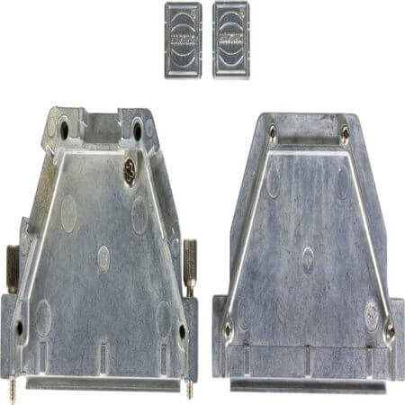 61030010018 D-SUB HOOD 37PIN ZINC DIE 180° - 1