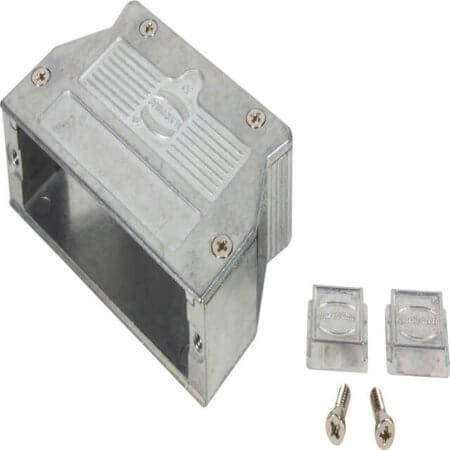 61030010020 D-SUB HOOD 50PIN ZINC DIE 40°/180° - 1