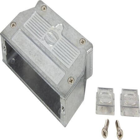 61030010021 D-SUB HOOD 37PIN ZINC DIE 180° - 1