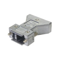 61030010110010 D-SUB HOOD 9PIN ZINC DIE 180° - 1