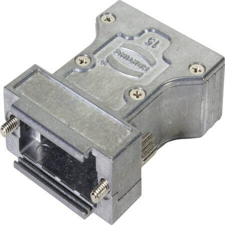 61030010116010 D-SUB HOOD 15PIN ZINC DIE 180° - 1