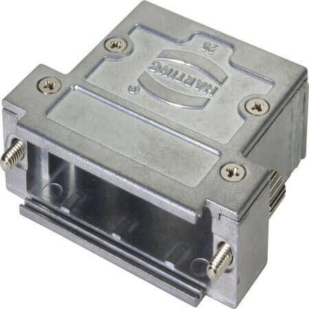 61030010117 D-SUB HOOD 25PIN ZINC DIE 180° - 1