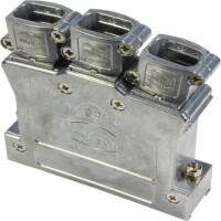 61030011119 D-SUB HOOD 50PIN ZINC DIE 3X180° - 1
