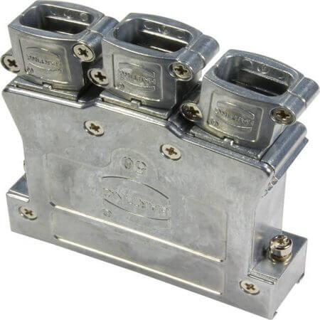 61030011119 D-SUB HOOD 50PIN ZINC DIE 3X180° - 1