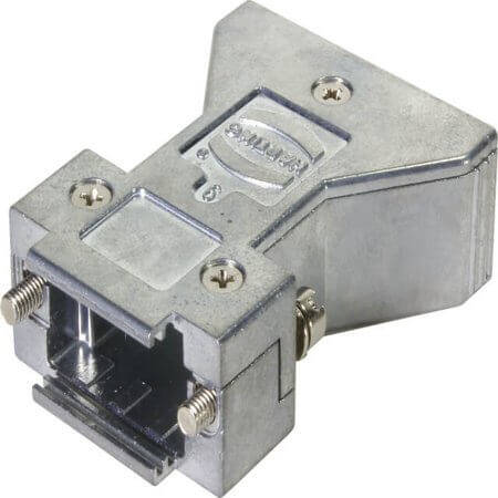 61030012110010 D-SUB HOOD 9PIN ZINC DIE 180° - 1