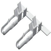 6350-MT-L CON.T.B.6.35MM 2PIN MALE - 1