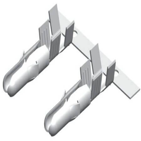6350-MT-L CON.T.B.6.35MM 2PIN MALE - 1
