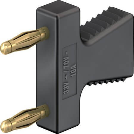 63.9354-21 2 MM CONNECTING PLUG BLACK - 1