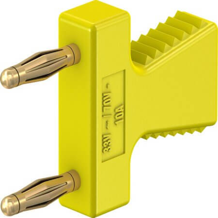 63.9354-24 2 MM CONNECTING PLUG YELLOW - 1