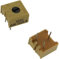 63M-201-200R TRIMPOT CERMET SINGLE TURN SIDE ADJ 200R 0.5W - 1