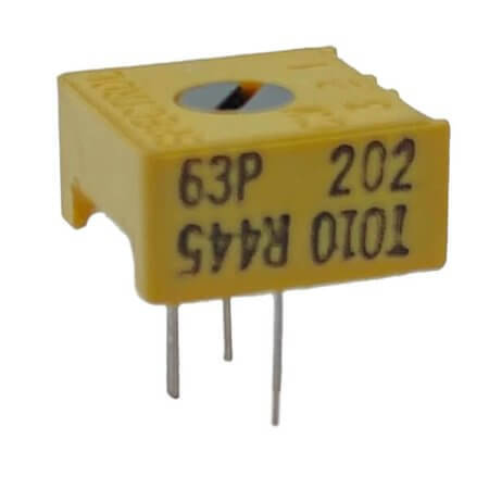 63P-202-2K TRIMPOT CERMET SINGLE TURN VER.ADJ 2K 0.5W - 1
