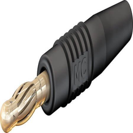 64.1020-21 4 MM PLUG COMPLETE BLACK - 1