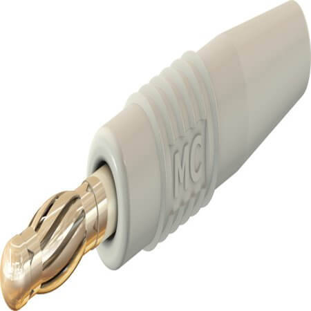 64.1020-29 4 MM PLUG COMPLETE WHITE - 1