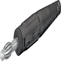 64.9195-21 4 MM IN-LINE PLUG BLACK - 1