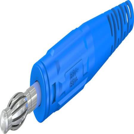 64.9195-23 4 MM IN-LINE PLUG BLUE - 1