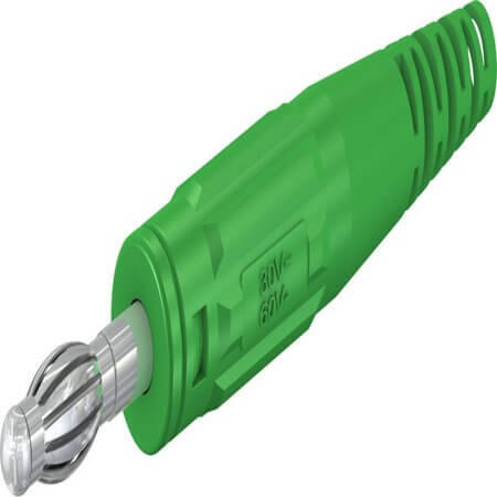 64.9195-25 4 MM IN-LINE PLUG GREEN - 1