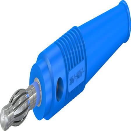 64.9199-23 4 MM IN-LINE PLUG BLUE L-41Q - 1