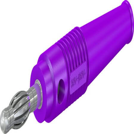 64.9199-26 4 MM IN-LINE PLUG VIOLET - 1