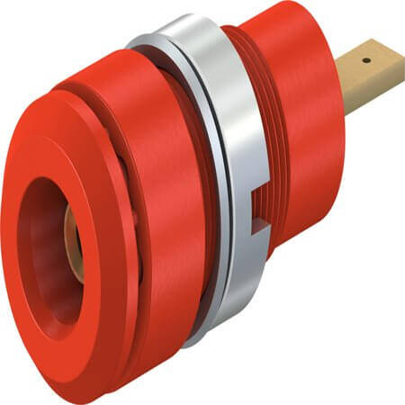 65.9098-22 2 MM PANEL-MOUNT SOCKET RED - 1