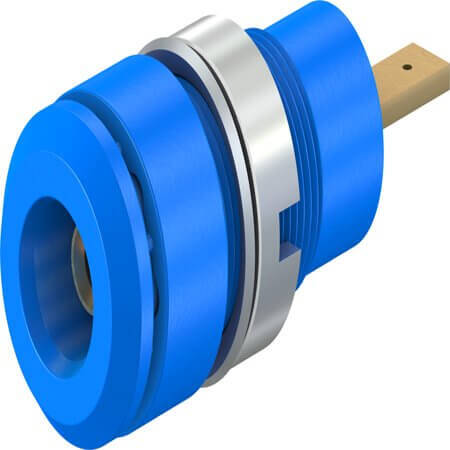 65.9098-23 2 MM PANEL-MOUNT SOCKET BLUE - 1