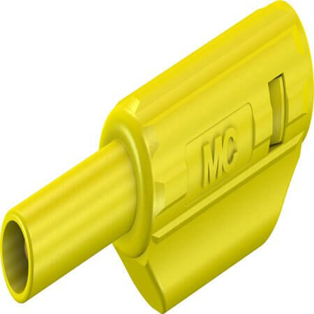 65.9182-24 2 MM STACKABLE PLUG YELLOW - 1